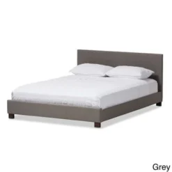 Contemporary Platform Bed By Baxton Studio - Queen Size - Dark Brown Faux Leather -Bed Frame Shop e21a09e0 12aa 4e76 bd29 0f5d91c74846