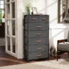 VredHom 7-drawer Storage Chest Dresser - Black - 7-drawer