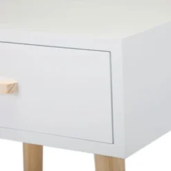 White Nightstand With One Drawer,Set Of 2 - White -Bed Frame Shop e2a471b0 5f02 4ad9 a27b 724323f632f4