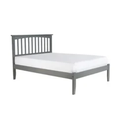 Mission Full Platform Bed With Open Foot Board In Grey - Full -Bed Frame Shop e2c202d9 e448 4ebb b81c 6066e8f7864d