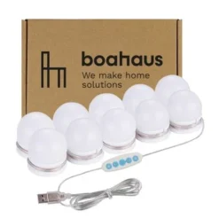 Boahaus Juno Dressing Table, Light Bulbs - White -Bed Frame Shop e30b77da 73eb 4bf8 943e 27cb2930cb8e