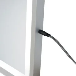 22 In.W X 65 In.H LED Lighted Aluminum Alloy Framed Vanity Mirror - Silver - Silver -Bed Frame Shop e32be1bd 286e 4055 aa3c 4fe14844b54b