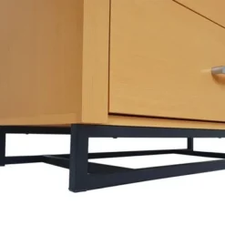 Beeson 5 Drawer Dresser By Christopher Knight Home - Maple/Black -Bed Frame Shop e33cb9c7 25cc 4122 a1b0 7b47e5a6475b