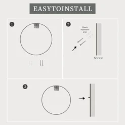 Round Mirror Circle Mirror 32 Inch Wall Mirror - 32*32*1.1 Inch - Silver -Bed Frame Shop e3bdcc52 39a0 4bf7 a344 3d14fbc4aa24