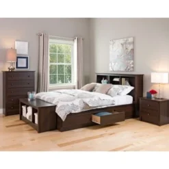 Prepac Copper Grove Backus Espresso Full/Queen Bookcase Headboard -Bed Frame Shop e3cd45d1 ed34 45a3 b4bd 1ac100fdef48