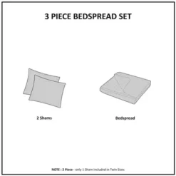 Cream Quebec Reversible Bedspread Set Queen -Bed Frame Shop e3e67b62 fe41 4128 a791 643d536ea2bc