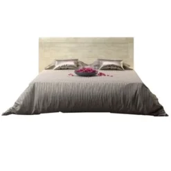 Mid-century Platform Bed With Headboard - White - King -Bed Frame Shop e4dd3e87 02ff 48b4 8c59 c876ddd16d58