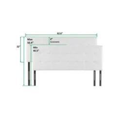 Jessenia Tufted Upholstered Headboard, Height Adjustable Queen Size Headboard, Bed Backboard Padded Premium Fabric Headboard - Queen,Espresso 27 Jessenia Tufted Upholstered Headboard, Height Adjustable Queen Size Headboard, Bed Backboard Padded Premium Fabric Headboard - Queen,Espresso -Bed Frame Shop e52951a2 ddc0 4905 b254 1d5e4d43b14f