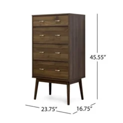 Curtisian 3 Piece 4 Drawer Dresser And Nightstand Bedroom Set By Christopher Knight Home - Columbia Walnut -Bed Frame Shop e8396459 435d 425e 8da6 973c07074abb