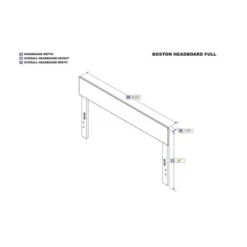 Boston Headboard - Grey - Twin -Bed Frame Shop e9ad93fc f86f 4179 b289 16587d45f73e