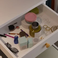 Home Makeup Dressing Table With Stool Vanity Set With Mirror & Lamp - Black -Bed Frame Shop ea656b17 951f 4fe6 9448 ad42577e6be0