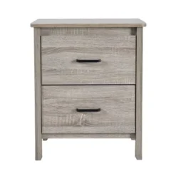Olimont Contemporary 2 Drawer Nightstand By Christopher Knight Home - Sonoma Oak