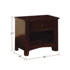 Wooden Nightstand With A Drawer - Cherry -Bed Frame Shop ec89071a a00a 48b3 ac8d a2d26f6d050c