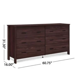 Olimont 6 Drawer Dresser By Christopher Knight Home - Sonoma Grey Oak -Bed Frame Shop ecca6f2f 4eb4 4731 92c9 aa30217b968a