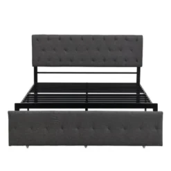 Nestfair Metal Storage Platform Bed With Big Drawer - Grey - Queen -Bed Frame Shop ede28096 f1ed 4e9b be25 082e71c987d5