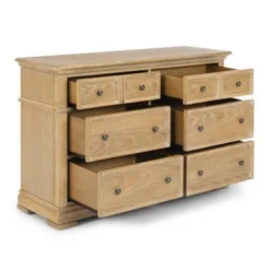 Manor House Contemporary White Oak Dresser By Homestyles - Natural - 6-drawer -Bed Frame Shop ee2eb8c8 7ba4 42f4 b583 862bdd3563f3