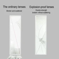 50"x 14" Mordern Full Body Wall Mirror - Black -Bed Frame Shop f030f6bc c0b3 4a6d 95ff f9512493ca31