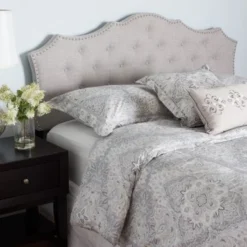 Gracewood Hollow Farouk Fabric Headboard - Grey - King -Bed Frame Shop f0d1ed26 a9a3 403e aa07 1aed4f218d9f