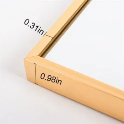 65" X 24" Alloy Frame Full Length Mirror Hanging Standing Or Leaning - 65"H X 24"W - Black -Bed Frame Shop f10aaf2f 9076 4165 80b4 4a6ea473a7e1