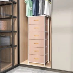 VredHom 6 Drawers Vertical Dresser Storage Tower - Light Grey - 6-drawer -Bed Frame Shop f20cd94d d6f6 4ebc 8b13 c9b846560a58