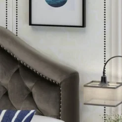 Killian Glam Velvet Full/Queen Headboard By Christopher Knight Home - Black -Bed Frame Shop f23dbd22 02b7 4800 98c3 a367b31f49b8