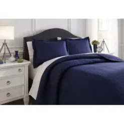 Navy Raleda King Coverlet Set -Bed Frame Shop f39f046f 63fe 468f 845b 3d9fd883eca3