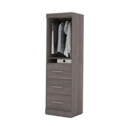 Nebula 25-inch Storage Unit - Bark Grey -Bed Frame Shop f3f7cbca 1911 49df 9c10 1a9ec7c8b610