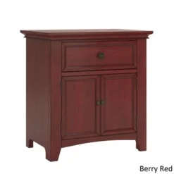 Ediline 1-drawer Wood Cupboard Nightstand With Charging Station By INSPIRE Q Classic - Antique Grey -Bed Frame Shop f40b8fa6 50ac 4e99 b04a 25c2cafdb9de