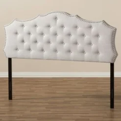 Gracewood Hollow Farouk Fabric Headboard - Grey - King -Bed Frame Shop f41a58b8 f162 49bd 9e1c bf7a403b3de2