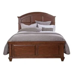 Harbor Point Rustic Cherry Arched Panel Bed By Greyson Living - King -Bed Frame Shop f50cc3e6 cac5 40d3 b2ad f82ddce483b6