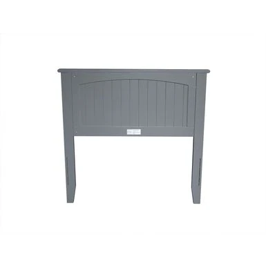 Nantucket Solid Wood Panel Headboard With Attachable USB Charger - Grey - Twin 19 Nantucket Solid Wood Panel Headboard With Attachable USB Charger - Grey - Twin - Image 19