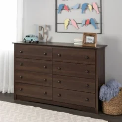 Prepac Sonoma 8 Drawer Double Dresser For Bedroom, Wide Chest Of Drawers, Traditional Bedroom Furniture - Drifted Gray -Bed Frame Shop f8cf909a c095 42ba 9e31 43e2aa933e2c