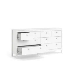Porch & Den Madrid 8 Drawer Double Dresser - White - 8-drawer -Bed Frame Shop f8d246fe adbd 4307 b1e5 ab342c05243d