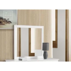 Louis Phillipe Bedroom Mirror - White