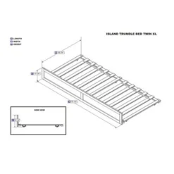 Trundle Bed Twin Extra Long Espresso - N/A - Espresso -Bed Frame Shop faa8d89d d50b 43f6 bf71 5cad4e066670
