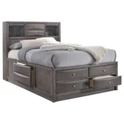 Picket House Furnishings Madison Queen Storage 4PC Bedroom Set - Grey - Queen - 4 Piece -Bed Frame Shop fac41f24 5def 457e bcb6 287e799f66e8