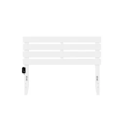 Oxford Headboard With USB Charging Station - Grey - Queen -Bed Frame Shop fafe9587 2677 4961 aa10 a112569e0dc8