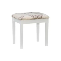 Copper Grove Alcea White Vanity Table With Mirror & Stool - White -Bed Frame Shop fb016ee8 216f 4da5 9b87 7e10b0cf9d05