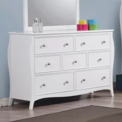 Coaster Furniture Dominique White 7-drawer Dresser - White - 7-drawer -Bed Frame Shop fb1c7314 641c 427a acd8 b509502dfb7b