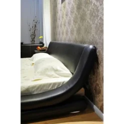 Contemporary Upholstered Bed - King - Red -Bed Frame Shop fb469f47 67a2 423c a7d2 e0a4ce8dada8