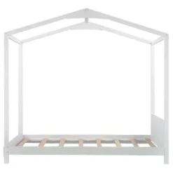 Merax Twin Size House Platform Bed With Headboard - Grey -Bed Frame Shop fbe7fe17 9005 47f6 8cb6 8dedbfe1a490