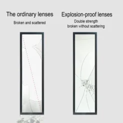 50"x 14" Mordern Full Body Wall Mirror - Black -Bed Frame Shop fdaf77c5 4570 4e23 b7b3 bcce9532e1a2