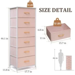 VredHom 6 Drawers Vertical Dresser Storage Tower - White - 6-drawer -Bed Frame Shop fdd08d45 a9d9 4daf 88c3 bfa76efe3e5f