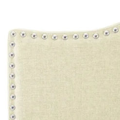 Catalina Upholstered Headboard With Nailhead Trim, Height Adjustable Headboard, Modern Head Board, Fabric Headboard - Queen,Cream 23 Catalina Upholstered Headboard With Nailhead Trim, Height Adjustable Headboard, Modern Head Board, Fabric Headboard - Queen,Cream -Bed Frame Shop fe77dd50 059b 4b19 802a b7d43a779fad