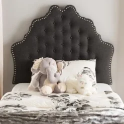 Gracewood Hollow Farouk Contemporary Fabric Headboard - Beige - Twin -Bed Frame Shop fee5586d 4df7 4cf3 aac4 b443d8bf1069