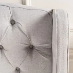 Costello Upholstered Tufted Fabric Queen Bed Set By Christopher Knight Home - Ivory -Bed Frame Shop feea298b e73d 49a9 a9dc 4c34b5049005