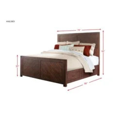 Picket House Furnishings Dex King Platform Storage 3PC Bedroom Set - Walnut -Bed Frame Shop ff855edb b0a5 4934 b64d 4762fc1d0c14
