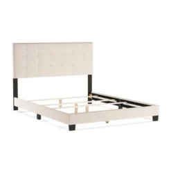 Baxton Studio Karpos Modern Upholstered Grid-tufting Panel Bed - Grey - Full -Bed Frame Shop ff8dc9be a093 4cc2 980c b1cea4c47136